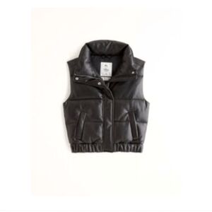 Vegan Leather Ultra Puffer Vest